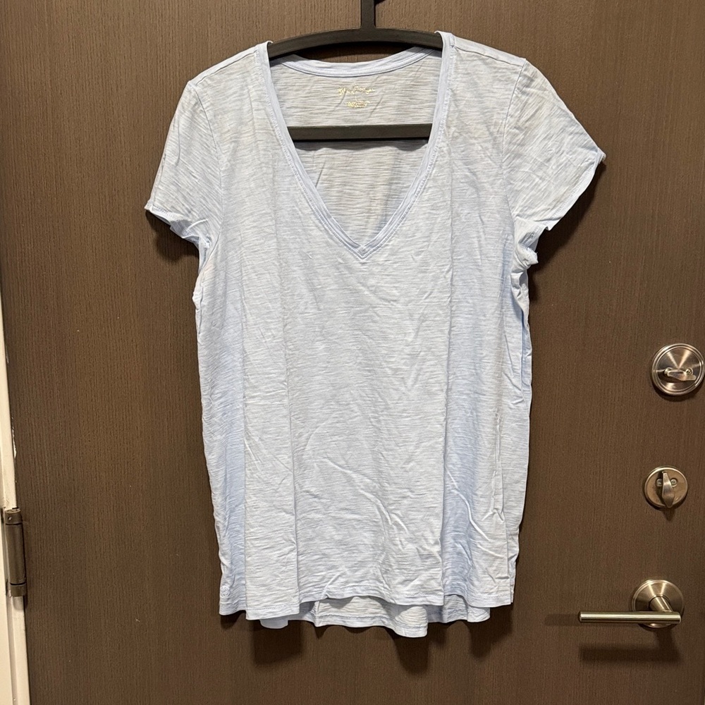 Lilly Pulitzer Light Blue V-Neck Tee